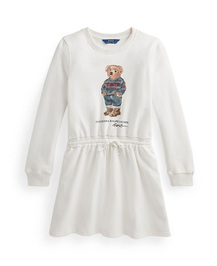 Polo Ralph Lauren Toddler Girls Polo Bear Fleece Dress & Reviews 