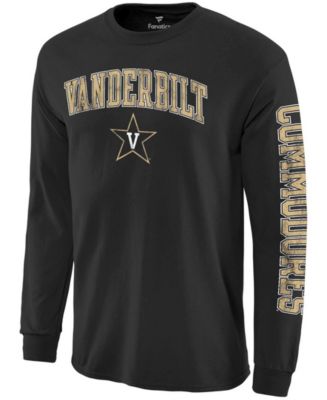 Fanatics Men's Black Vanderbilt Commodores Distressed Arch Over Logo ...