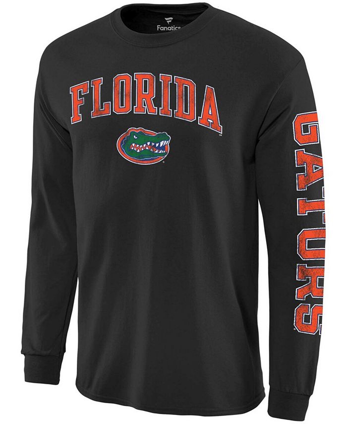 Fanatics Men's Black Florida Gators Distressed Arch Over Logo Long
