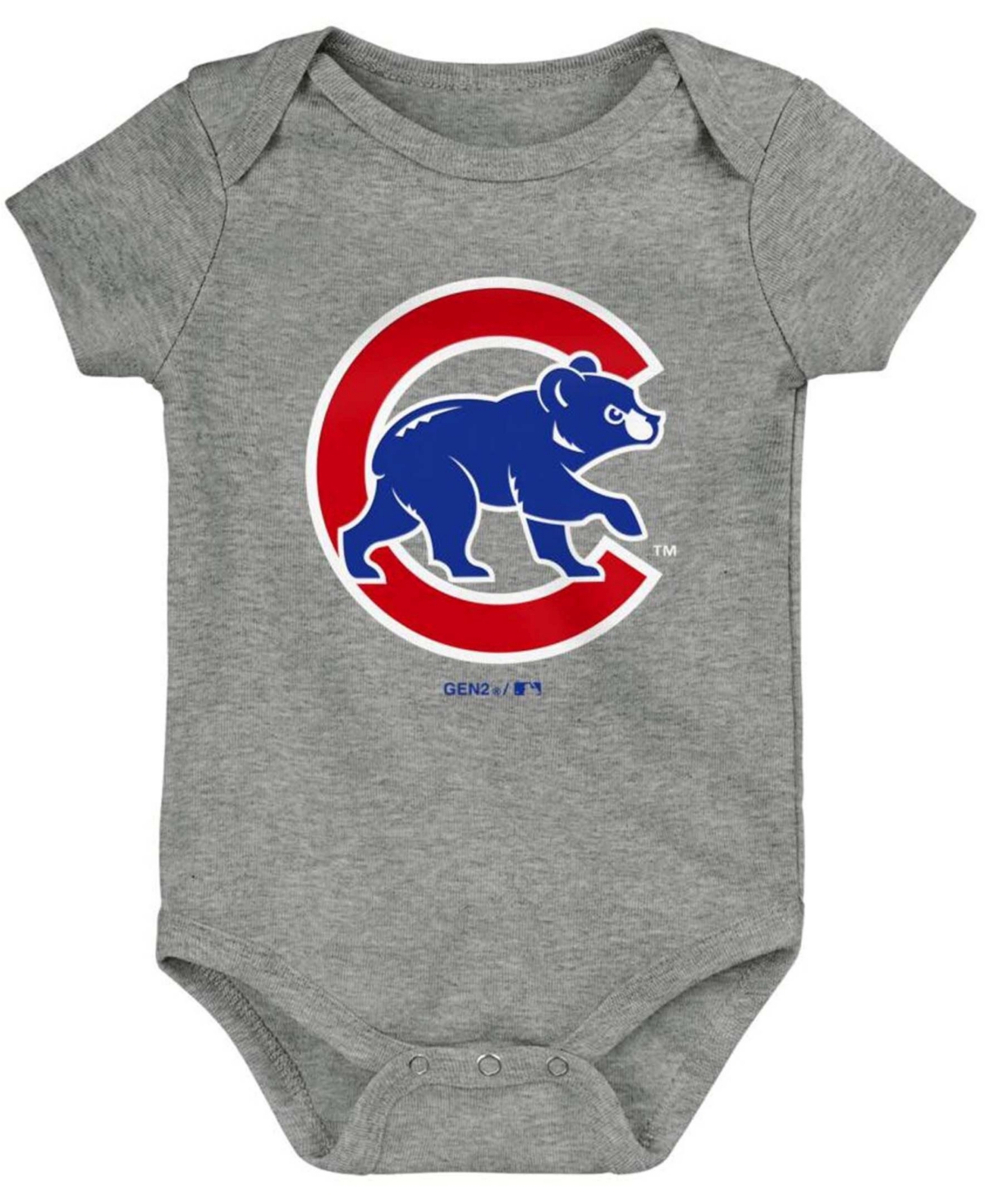 Outerstuff Infant Boys And Girls Royal, Red, Gray Chicago Cubs Born To Win Bodysuit Set, 3 Pack In Royal,red,gray