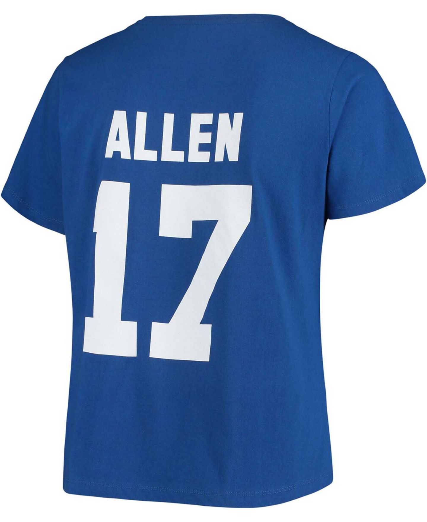 Женская футболка Fanatics Josh Allen Royal Buffalo Bills Name and Number V-Neck — фото 4
