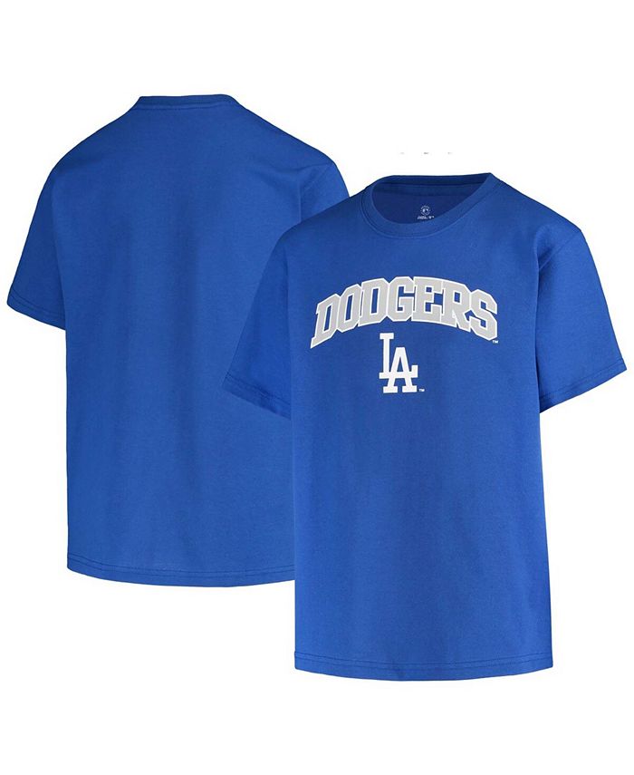 Men's Los Angeles Dodgers Stitches Royal Pullover Crew Sweatshirt