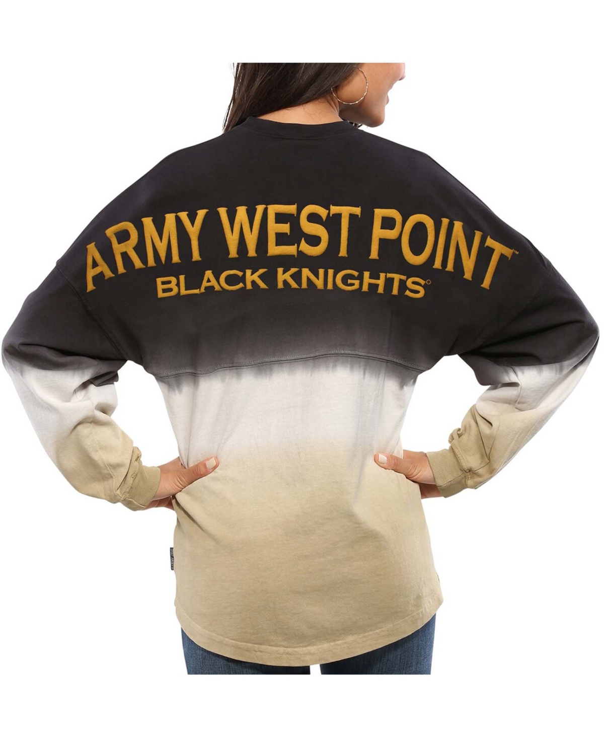 Women'sArmyKnights Ombre Long Sleeve Dip-Dyed - Black