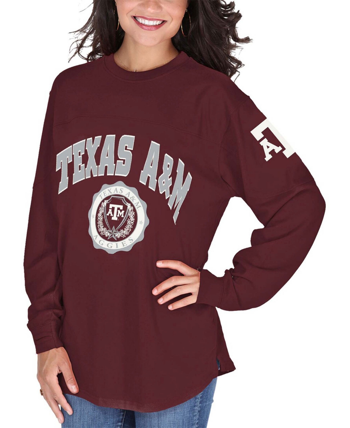 Women'sTexas A&M Aggies Edith Long Sleeve T-shirt - Maroon