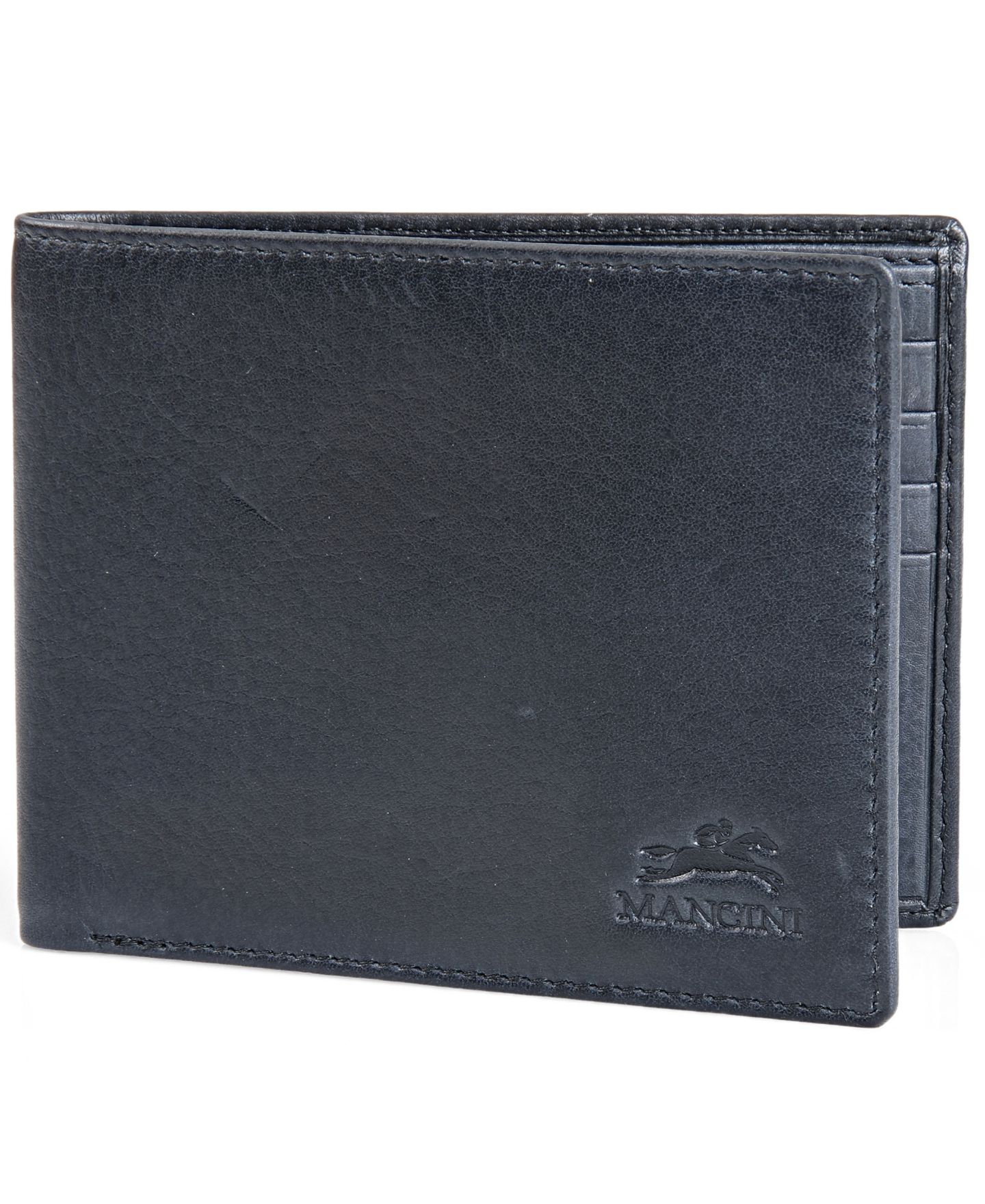 Мужской кошелёк Mancini Bellagio Collection Bifold Wallet, цвет: Чёрный — фото 2