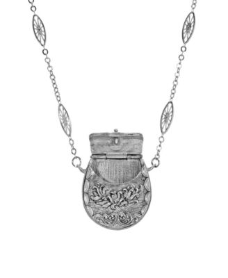 Filigree Purse Pouch Necklace