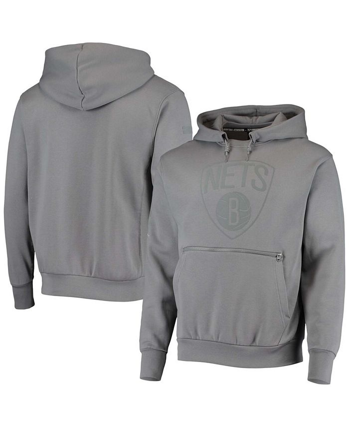 Jordan Brand Men's Gray Brooklyn Nets Statement Edition Courtside