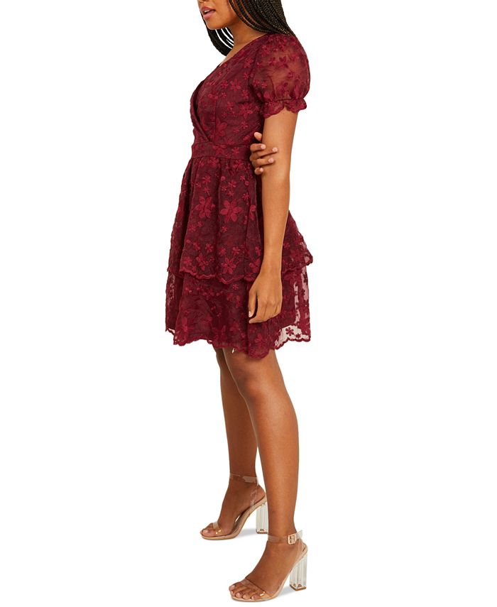QUIZ Embroidered Fit & Flare Dress Macy's