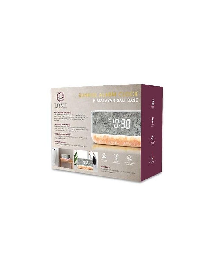 Lomi CLOSEOUT! Sunrise Alarm Clock with Himalayan Salt Base Macy's