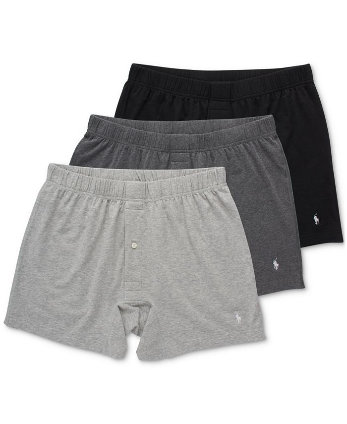 Polo Ralph Lauren Men's 3-pack Classic Stretch Knit Boxers & Reviews -  Underwear & Socks - Men - Macy's