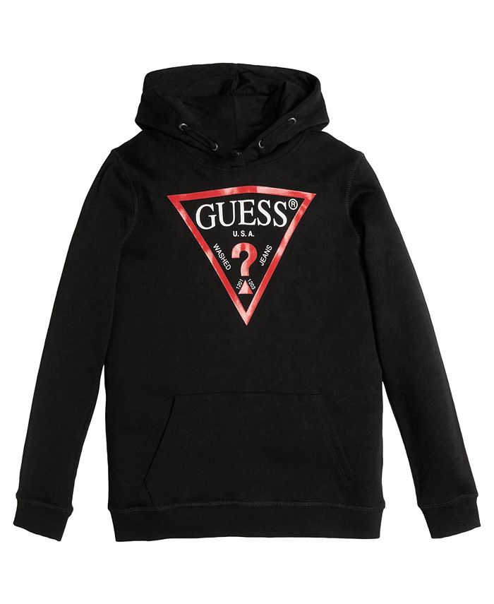 Guess classic logo pullover hoodie top
