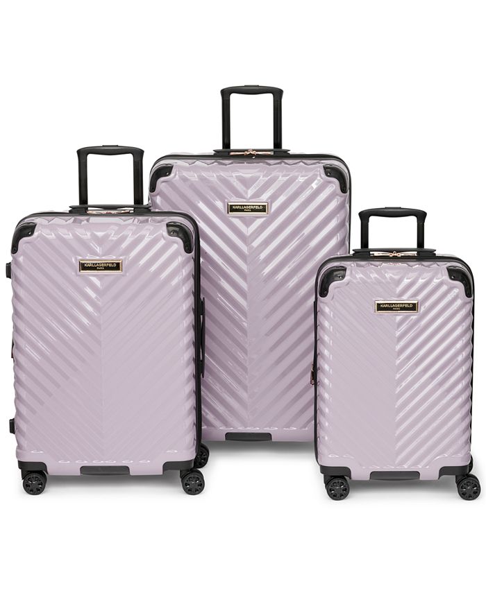 KARL LAGERFELD PARIS Karl Lagerfeld Chevron 21" Hardside CarryOn