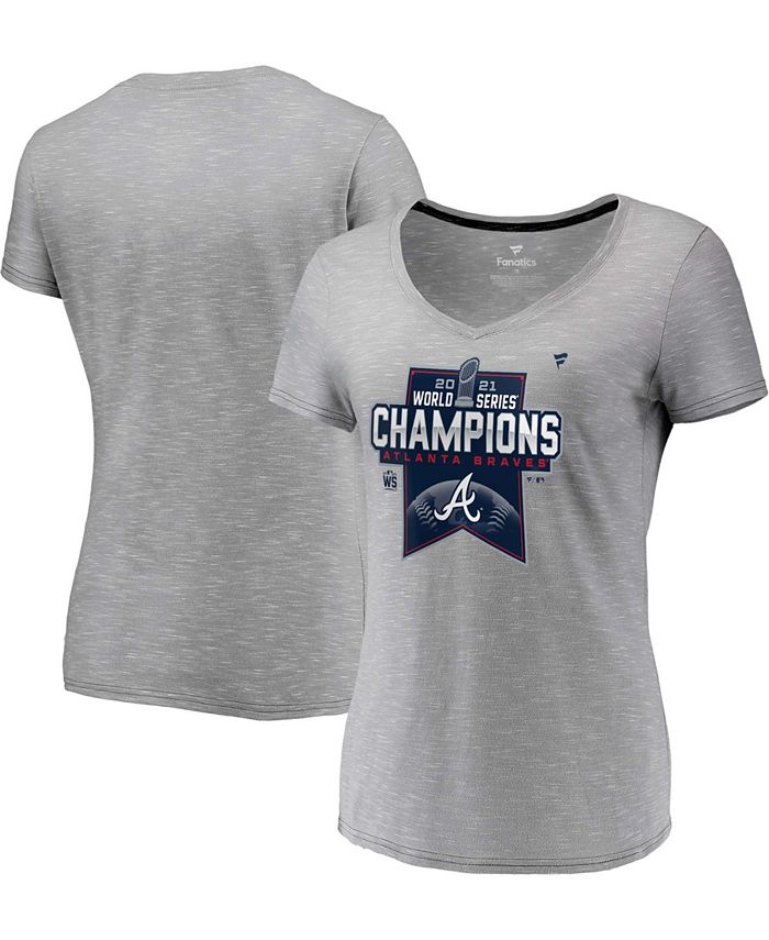 Fanatics Women's Atlanta Braves 2021 World Series Champions Locker Room  V-Neck T-Shirt - Macy's