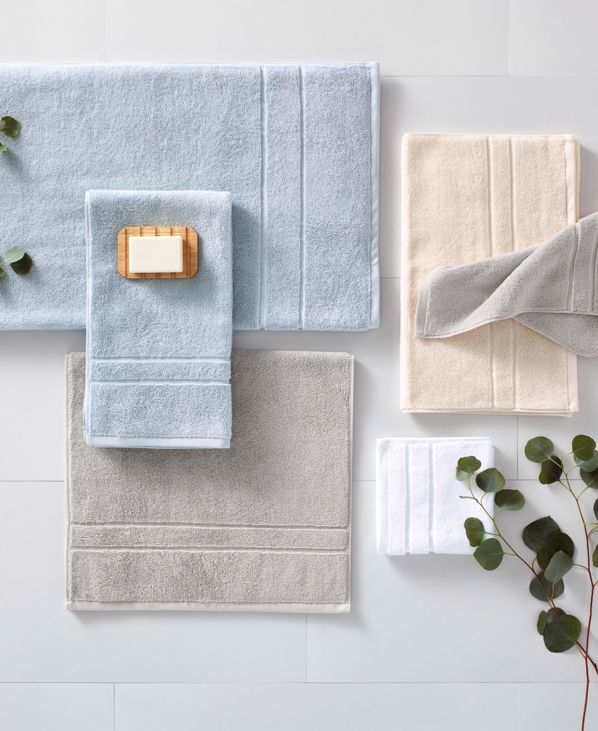 Clean Design Home x Martex Low Lint 2 Pack Supima Cotton Towels
