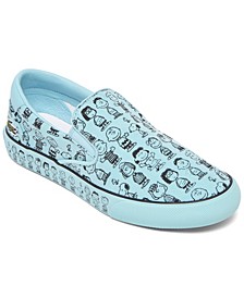 x Peanuts Little Unisex Jump Serve Slip-On Casual Sneakers from Finish Line