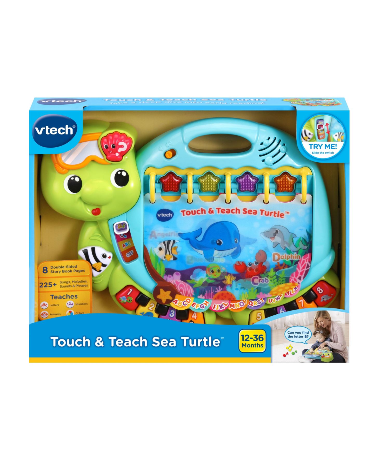 Детская игрушка VTech Touch & Teach Sea Turtle™ — фото 2