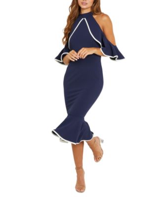 quiz cold shoulder dress