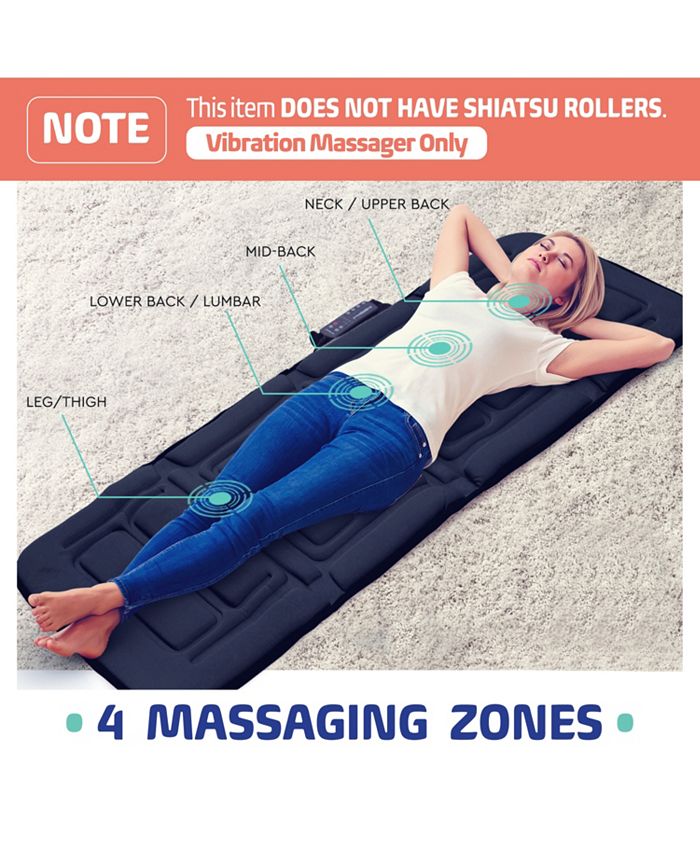 Belmint 10Motor Plush Massage Mat For FullBody Relief Features