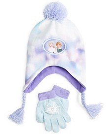 Little Girls Frozen Hat & Gloves Set 