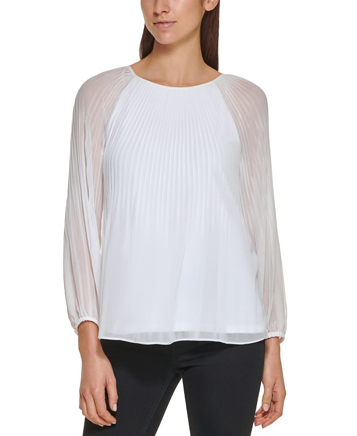 Calvin klein shop long sleeve blouse