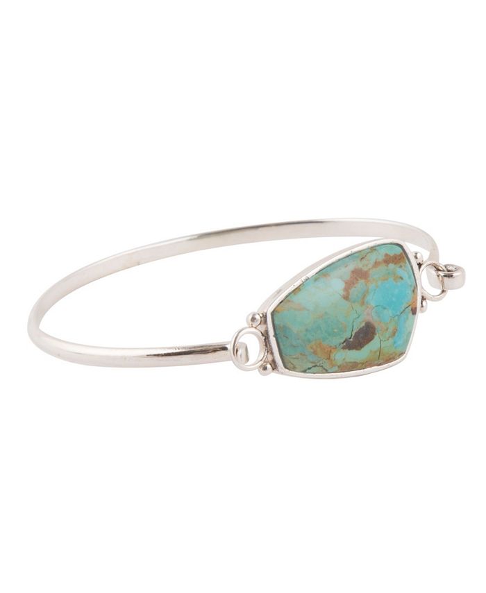 Barse Women's Abstract Sterling Silver and Genuine Turquoise Tension ...