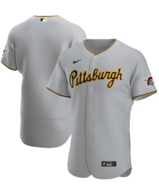 Nike Men's Gray Pittsburgh Pirates Road Authentic Team Jersey - Gray