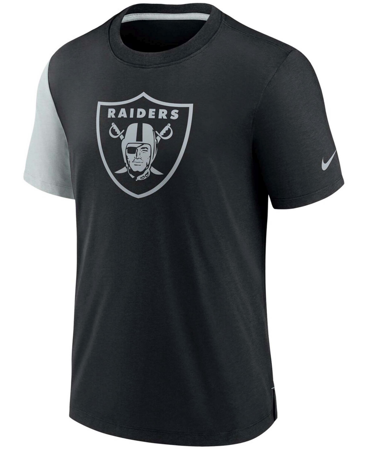 Men'sand Silver Las Vegas Raiders Pop Performance T-shirt - Black, Silver