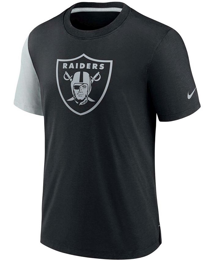 Nike Men's Black and Silver Las Vegas Raiders Pop Performance T-shirt ...