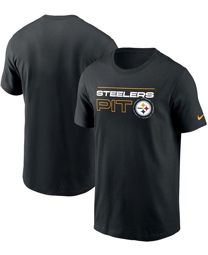 Nike Men's Black Pittsburgh Steelers Broadcast Essential T-shirt - Macy's