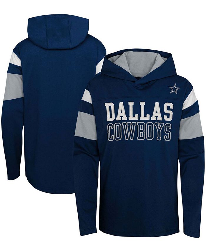 Nike Big Boys Navy Dallas Cowboys Icon Performance Pullover Hoodie - Macy's