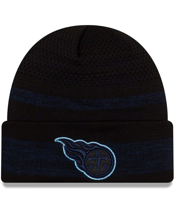 New Era Men's Black Tennessee Titans 2021 NFL Sideline Tech Cuffed Knit Hat  - Macy's