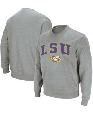 Men's LSU Tigers Arch & Logo Crew Neck Sweatshirt