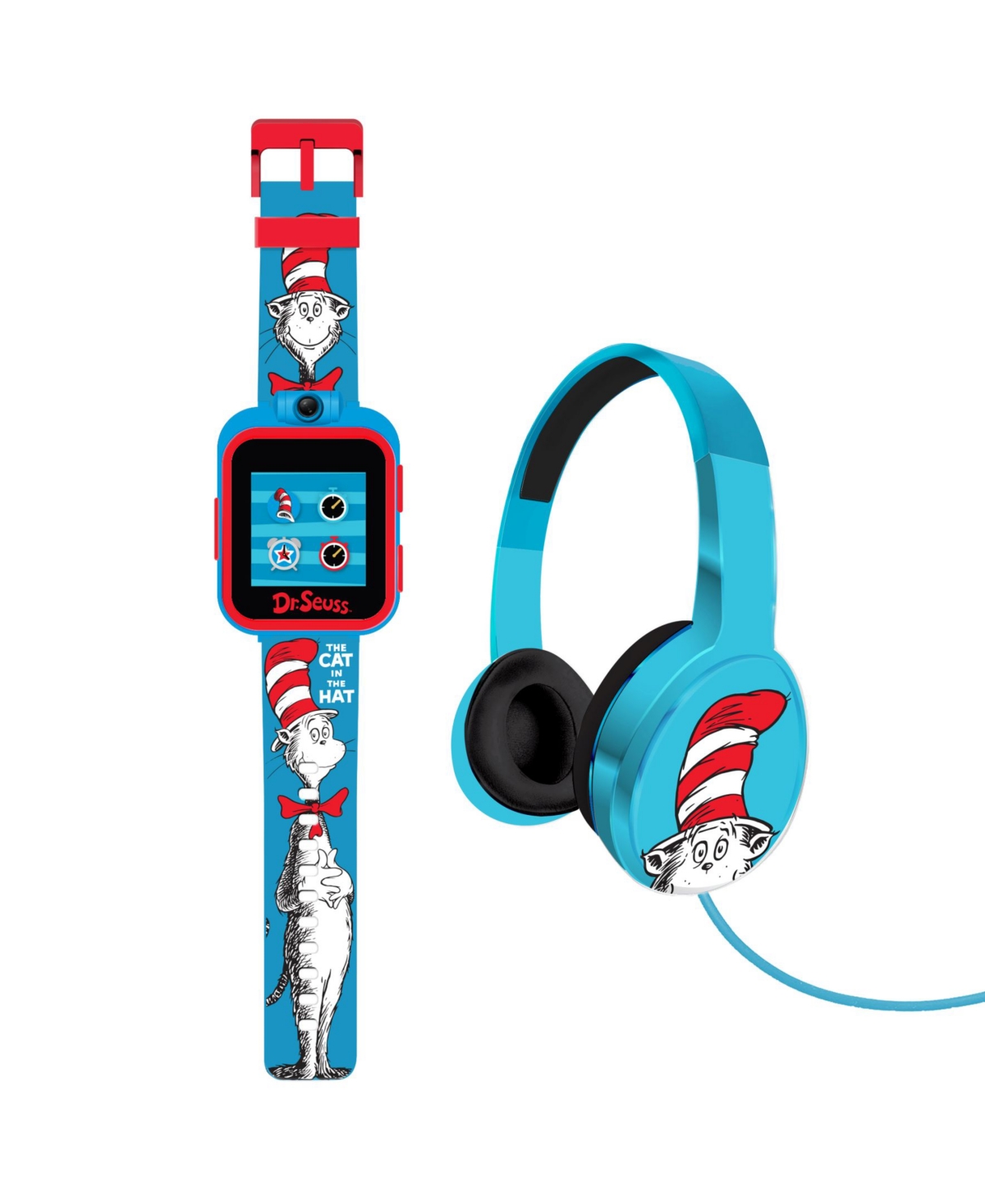 Itouch Dr. Seuss Playzoom 2 Kids Smartwatch With Headphones, Set 41mm In Blue ModeSens