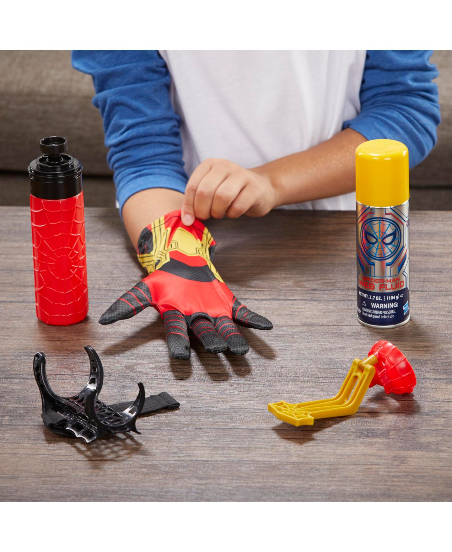Детские игрушки Spider-Man No Way Home 2-in-1 3-Piece Web Slinger and Glove Set, Ages 5+ — фото 7