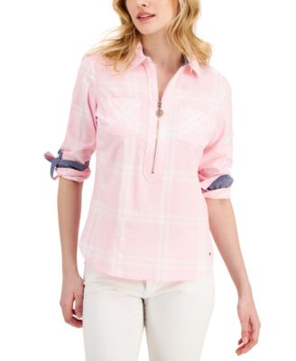 Tommy Hilfiger - Windowpane Plaid Popover Shirt