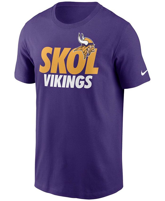 Nike Men's Purple Minnesota Vikings Hometown Collection Skol T-shirt ...