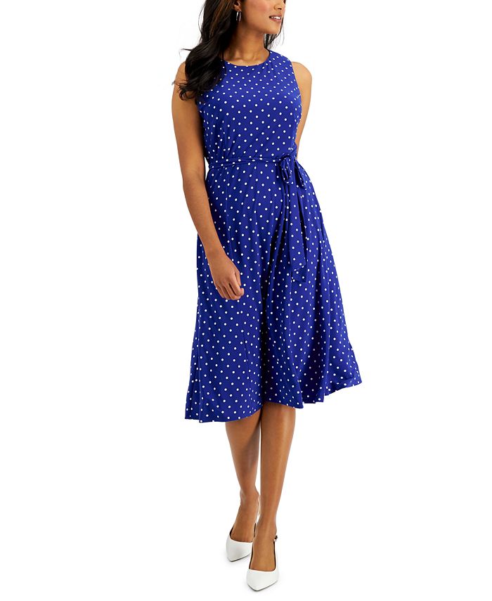 Kasper Womens Fit And Flare Dress White Blue Floral Kasper Women's Fit And Flare  Dress - 45" Length, Wrinkle-Resistant, Office To Evening Wear Dresses For  Women