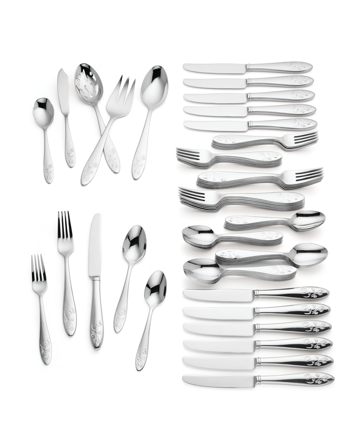 Lenox Butterfly Meadow 65-pc. Flatware Set, Service For 12 In Metallic And Stainless