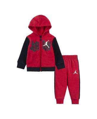Baby Boys Logo Fleece Full-Zip Hoodie and Pants Set, 2 Piece