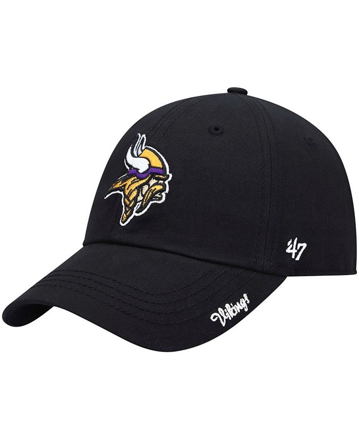 black minnesota vikings hat