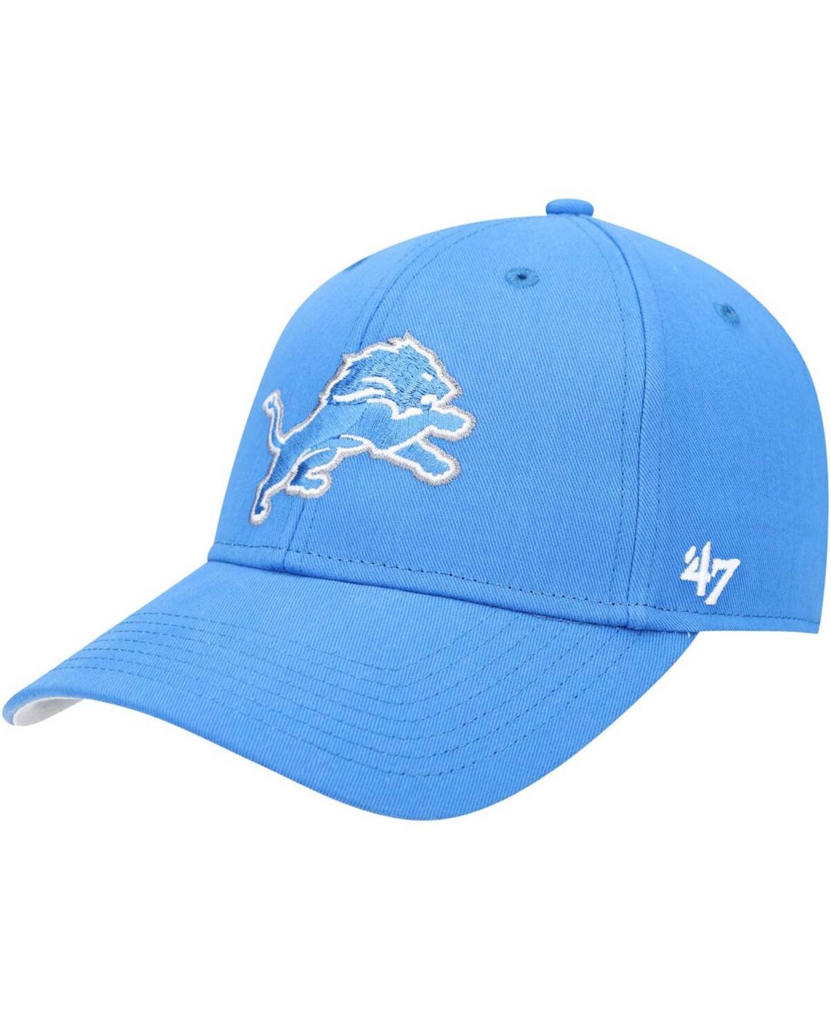 47 Brand Boys Blue Detroit Lions Basic Mvp Adjustable Hat In Blue