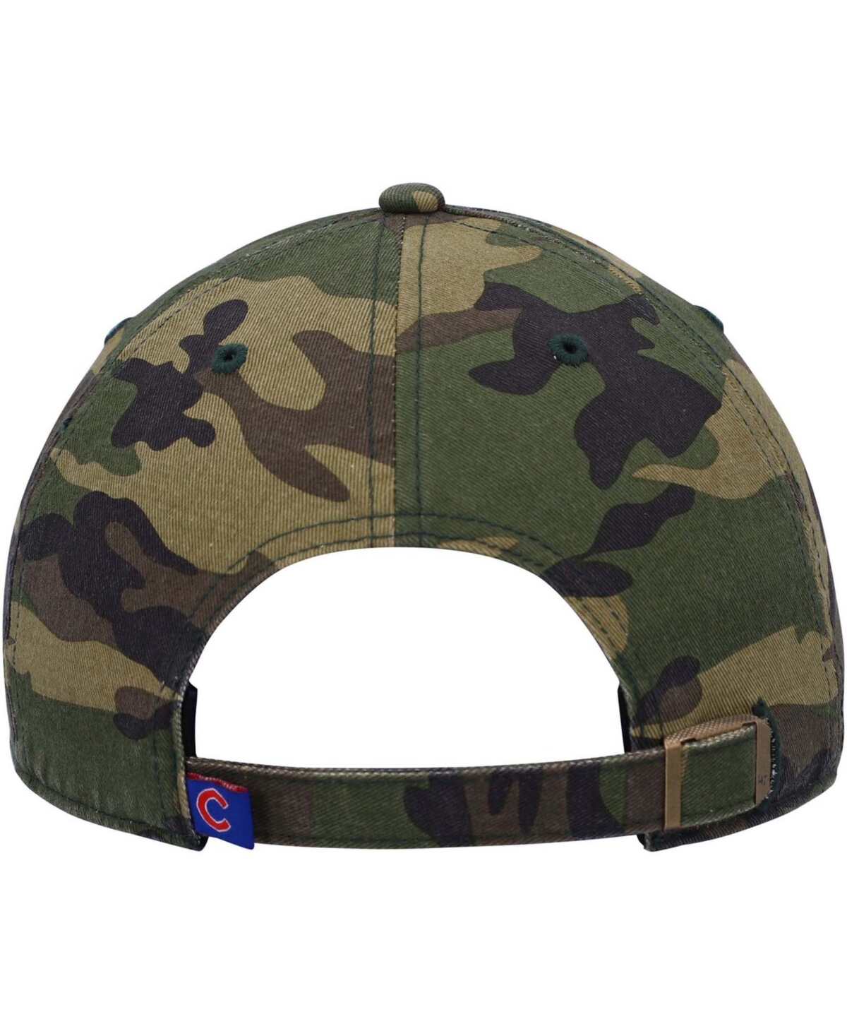 Men'sChicago Cubs Logo Clean Up Adjustable Hat - Camo
