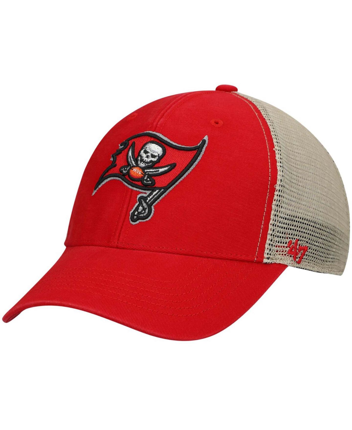 Мужская кепка '47 Brand Red Tampa Bay Buccaneers Flagship MVP Snapback Hat — фото 1