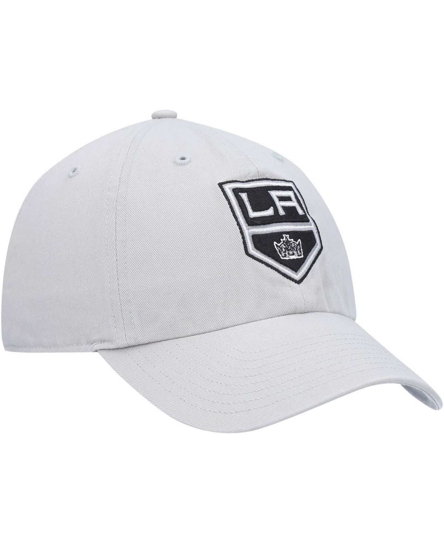Мужская кепка '47 Brand Gray Los Angeles Kings Clean Up Adjustable Hat — фото 4
