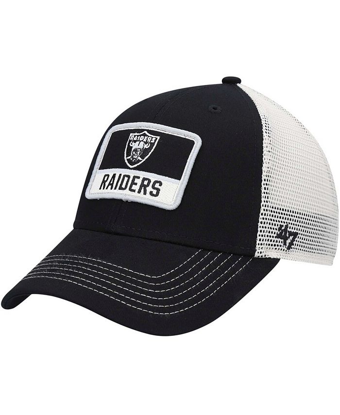 '47 Men's Las Vegas Raiders Flagship MVP Snapback Hat - Black, Structured Fit - View #6