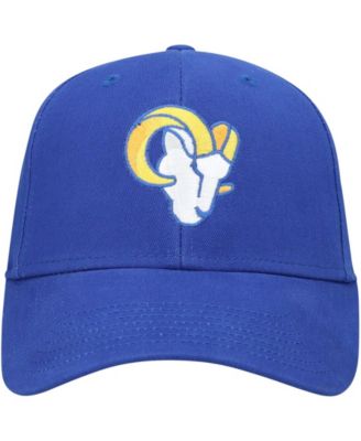 Boys Royal Los Angeles Rams Basic Secondary MVP Adjustable Hat