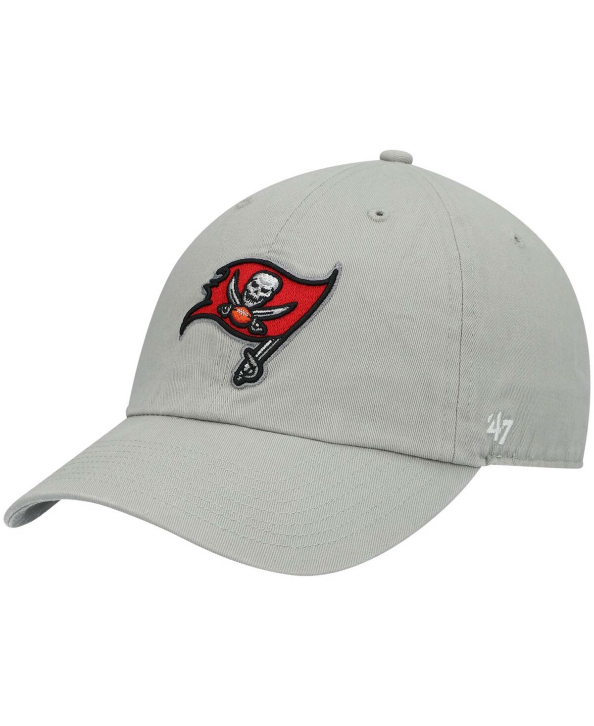 47 Brand Men's Gray Tampa Bay Buccaneers Clean Up Adjustable Hat