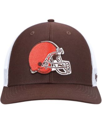 Men's Brown, White Cleveland Browns Trucker Snapback Hat