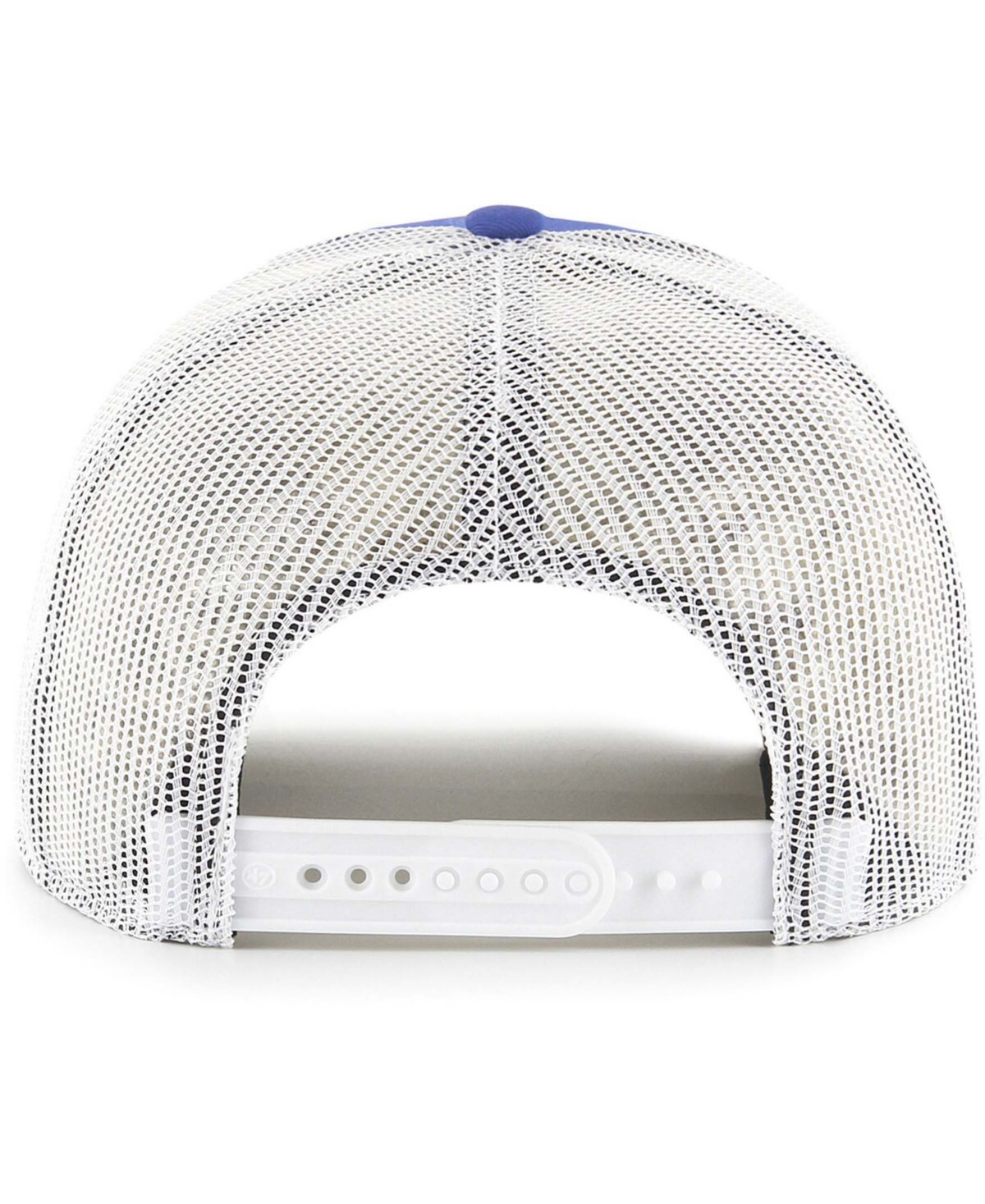 47 BRAND MEN'S ROYAL, WHITE LOS ANGELES RAMS TRUCKER SNAPBACK HAT 