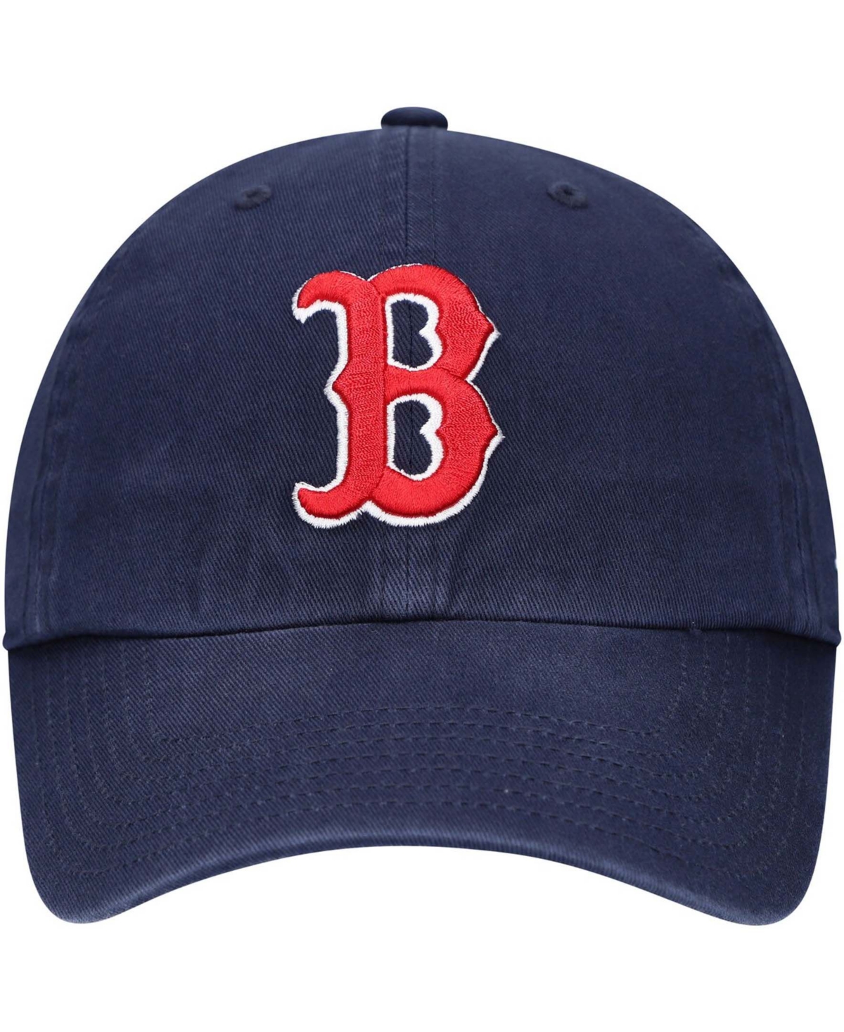 Shop 47 Brand Boys Navy Boston Red Sox Team Logo Clean Up Adjustable Hat